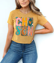 Load image into Gallery viewer, Chosen Block Letters Heart TRANSFER CST MAR 26
