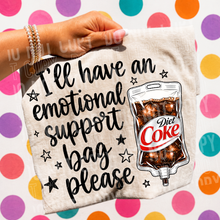 Load image into Gallery viewer, I'll Have An Emotional Support Bag Please IV Bag Drink DROPDOWN TRANSFER SBB 26
