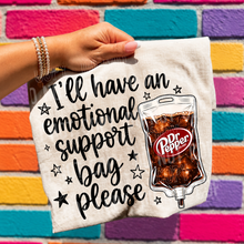 Load image into Gallery viewer, I'll Have An Emotional Support Bag Please IV Bag Drink DROPDOWN TRANSFER SBB 26
