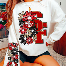 Load image into Gallery viewer, Floral Skulls And Letters Sports Team With Sleeve TRANSFER MMD

