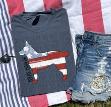 Load image into Gallery viewer, Patriotic Dog Designs Black Text SWD MAY DROPDOWN TRANSFER
