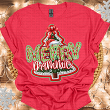Load image into Gallery viewer, Merry Title Faux Embroidery Tree Paint Letters (DROPDOWN)TRANSFER
