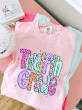 Load image into Gallery viewer, Pink Dalmatian Purple Plaid School Grades DROPDOWN TRANSFER
