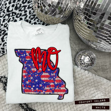 Load image into Gallery viewer, RWB Glitter States (all 50 states available) TRANSFER CAP APR
