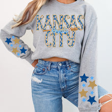 Load image into Gallery viewer, Baseball Teams Faux Embroidery Stars With SLEEVE OPTION TRANSFER VIRGO FEB
