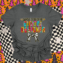 Load image into Gallery viewer, Santa’s Favorite Title Gold Glitter Brush Dalmatian TRANSFER TGG

