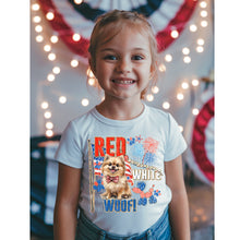 Load image into Gallery viewer, Red White Woof Dropdown TRANSFER SSD JUNE 25
