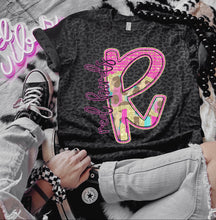 Load image into Gallery viewer, Rainbow Leopard Single Letter Mascot Dropdown TRANSFER CAP APR
