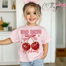 Load image into Gallery viewer, 100 Days of School Cherry Bow TRANSFER CSTAGE JAN 26 100 DAYS OF SCHOOL COLLAB CDC X CSTAGE X SCG X UMC
