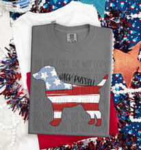 Load image into Gallery viewer, Patriotic Dog Designs Black Text SWD MAY DROPDOWN TRANSFER

