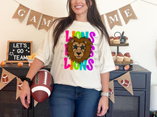 Load image into Gallery viewer, Bright Stacked Mascots Star Eyes DROPDOWN TRANSFER TSC 24
