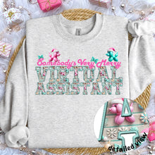 Load image into Gallery viewer, Somebody’s Very Merry Title Faux Embroidery (DROPDOWN) TRANSFER
