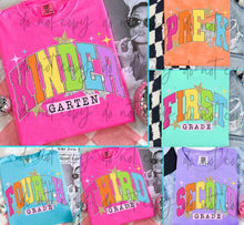 Load image into Gallery viewer, Bright B2S Grades Glitter Stars DROPDOWN TRANSFER
