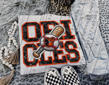 Load image into Gallery viewer, Baseball Faux Embroidery Mascots Dropdown TRANSFER TGG SEP 24
