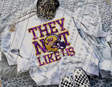 Load image into Gallery viewer, They Not Like Us Faux Embroidery Mascot DROPDOWN TRANSFER TGG 24
