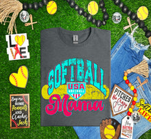 Load image into Gallery viewer, Distressed Softball Family DROPDOWN TRANSFER MAR 26
