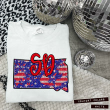 Load image into Gallery viewer, RWB Glitter States (all 50 states available) TRANSFER CAP APR
