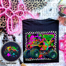 Load image into Gallery viewer, Monster J Neon Truck DROPDOWN With Pocket TRANSFER SWEET STAR FEB 26
