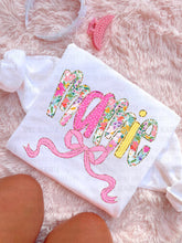 Load image into Gallery viewer, Floral Polka Gold Glitter Titles DROPDOWN TRANSFER CARTER APR 26
