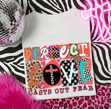 Load image into Gallery viewer, Perfect Love Casts Out Fear Leopard Checker Magazine Cutout TRANSFER DWD
