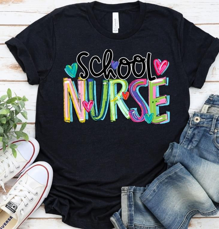 School Nurse Cheery Doodle Transfer – Sassy Sublimation & Screen Prints