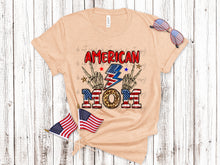 Load image into Gallery viewer, American Mom Lightening Bolt And Skeleton Hands TRANSFER
