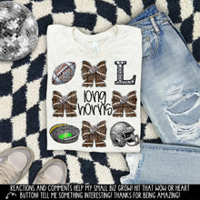 Load image into Gallery viewer, Rhinestone Bow Mascot Collage DROPDOWN TRANSFER
