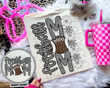 Load image into Gallery viewer, Floral Football Mom With Pocket DROPDOWN TRANSFER CAP JUNE
