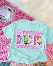 Load image into Gallery viewer, Checker Pink Dalmatian Purple Plaid School Grades DROPDOWN TRANSFER
