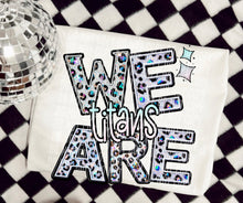 Load image into Gallery viewer, We Are Faux Leopard Rhinestone Mascots DROPDOWN TRANSFER CAP

