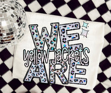 Load image into Gallery viewer, We Are Faux Leopard Rhinestone Mascots DROPDOWN TRANSFER CAP
