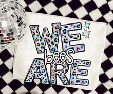 Load image into Gallery viewer, We Are Faux Leopard Rhinestone Mascots DROPDOWN TRANSFER CAP
