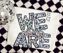 Load image into Gallery viewer, We Are Faux Leopard Rhinestone Mascots DROPDOWN TRANSFER CAP
