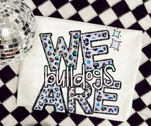 Load image into Gallery viewer, We Are Faux Leopard Rhinestone Mascots DROPDOWN TRANSFER CAP
