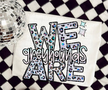 Load image into Gallery viewer, We Are Faux Leopard Rhinestone Mascots DROPDOWN TRANSFER CAP

