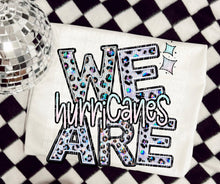 Load image into Gallery viewer, We Are Faux Leopard Rhinestone Mascots DROPDOWN TRANSFER CAP
