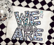 Load image into Gallery viewer, We Are Faux Leopard Rhinestone Mascots DROPDOWN TRANSFER CAP
