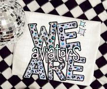 Load image into Gallery viewer, We Are Faux Leopard Rhinestone Mascots DROPDOWN TRANSFER CAP
