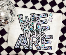 Load image into Gallery viewer, We Are Faux Leopard Rhinestone Mascots DROPDOWN TRANSFER CAP
