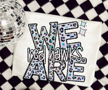 Load image into Gallery viewer, We Are Faux Leopard Rhinestone Mascots DROPDOWN TRANSFER CAP
