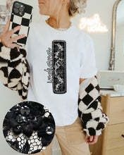 Load image into Gallery viewer, Black Lace Mascot Dropdown TRANSFER CAP FEB
