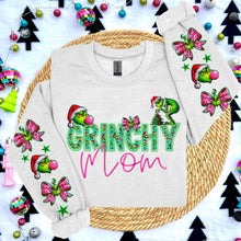 Load image into Gallery viewer, Green Guy Title Pink Bubble Faux Embroidery With Sleeve (Dropdown) DROPDOWN TRANSFER HMWK
