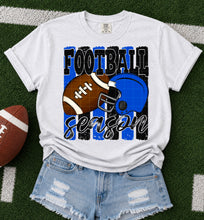 Load image into Gallery viewer, Football Season Distressed Lines Helmet And Football Color Option DROPDOWN TRANSFER SDD JUNE 26
