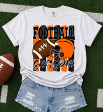 Load image into Gallery viewer, Football Season Distressed Lines Helmet And Football Color Option DROPDOWN TRANSFER SDD JUNE 26
