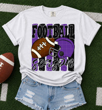 Load image into Gallery viewer, Football Season Distressed Lines Helmet And Football Color Option DROPDOWN TRANSFER SDD JUNE 26
