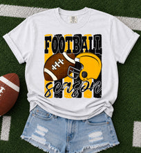 Load image into Gallery viewer, Football Season Distressed Lines Helmet And Football Color Option DROPDOWN TRANSFER SDD JUNE 26
