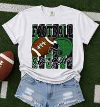 Load image into Gallery viewer, Football Season Distressed Lines Helmet And Football Color Option DROPDOWN TRANSFER SDD JUNE 26

