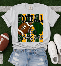 Load image into Gallery viewer, Football Season Distressed Lines Helmet And Football Color Option DROPDOWN TRANSFER SDD JUNE 26
