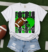 Load image into Gallery viewer, Football Season Distressed Lines Helmet And Football Color Option DROPDOWN TRANSFER SDD JUNE 26
