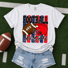 Load image into Gallery viewer, Football Season Distressed Lines Helmet And Football Color Option DROPDOWN TRANSFER SDD JUNE 26
